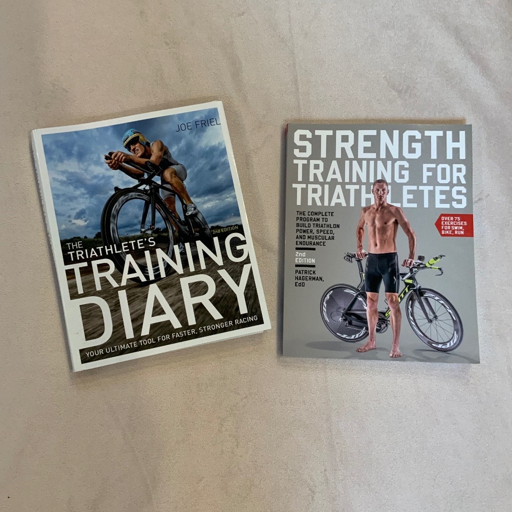 Triathlete Books x 2 Active Sporty Authors Joe Friel, Patrick Hagerman